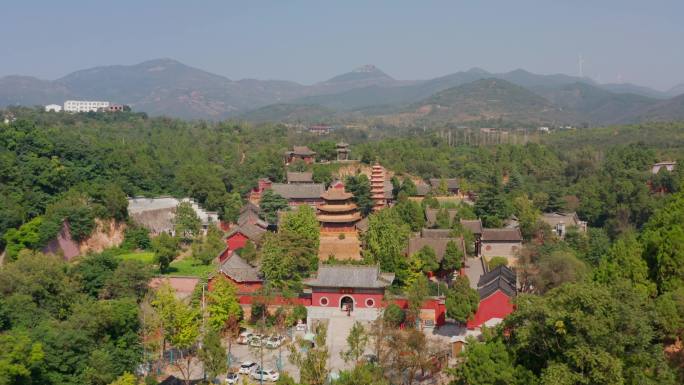 航拍平顶山汝州风穴寺