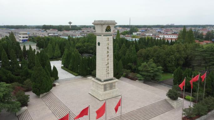 淮北市双堆烈士陵园航拍