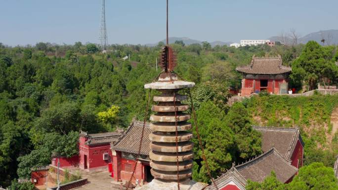 航拍平顶山汝州风穴寺