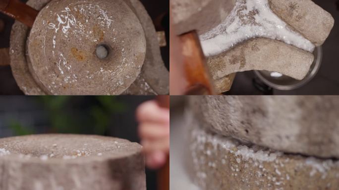 传统石磨手工磨米浆