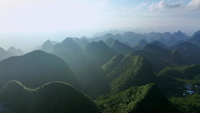 莫六公山风景4K航拍