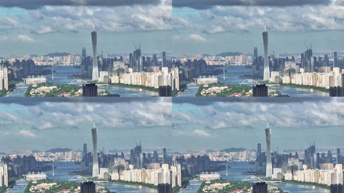 【4K正版】广州珠江两岸城市景观 01