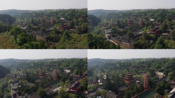 航拍平顶山汝州风穴寺