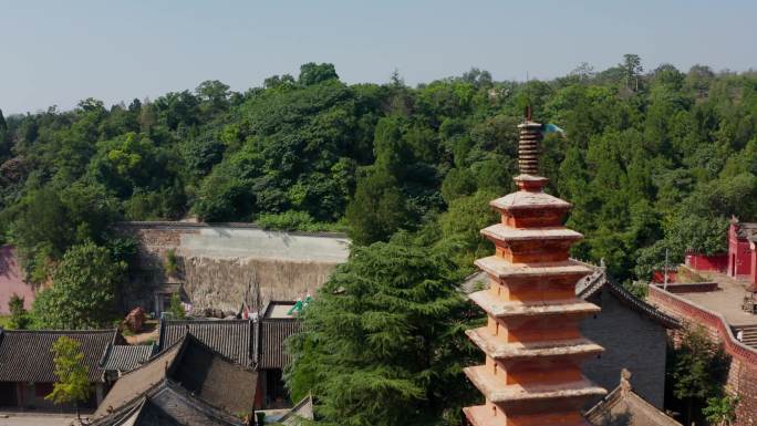 航拍平顶山汝州风穴寺