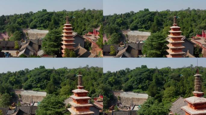 航拍平顶山汝州风穴寺