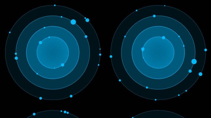 科技圆元素通道循环loop素材