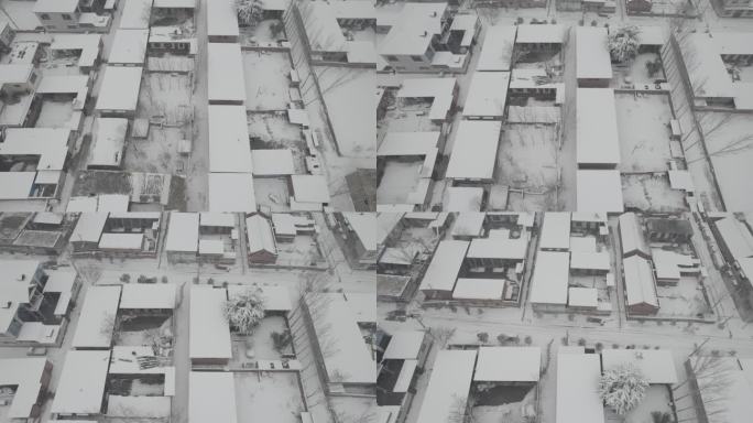 俯瞰大雪覆盖的房顶丨Dlog