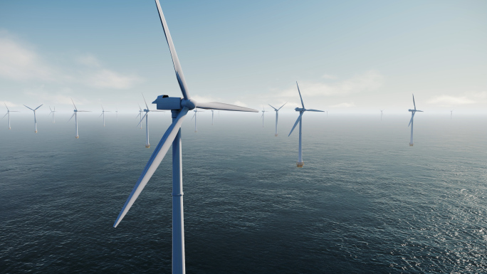 海上风电风力发电绿色新能源风机节能减排