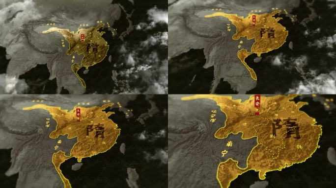 隋朝古地图