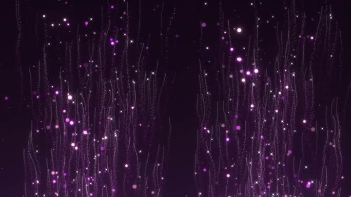 紫色唯美粒子上升竖屏背景