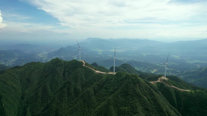 湖南新化三联洞发电大风车