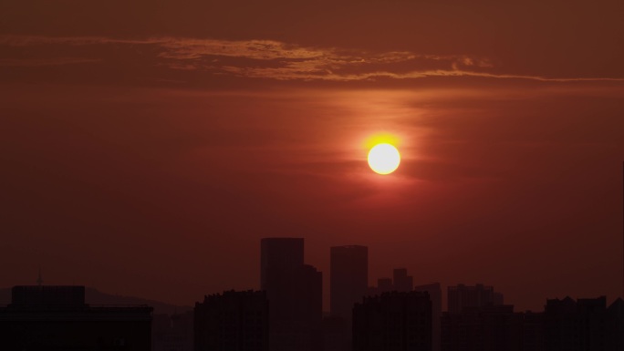 6K城市日落一组【延时】