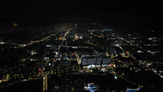 台州黄岩夜景4k航拍DJI_0100