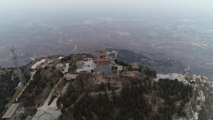 河南郑州新郑始祖山航拍