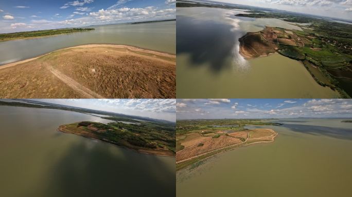 梁子湖风景区大咀涂露营地穿越机航拍