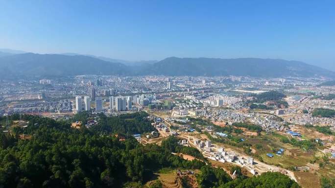 云南临沧 临沧市航拍 立景阁航拍