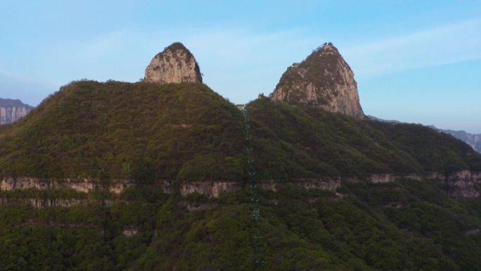 航拍新乡辉县天界山