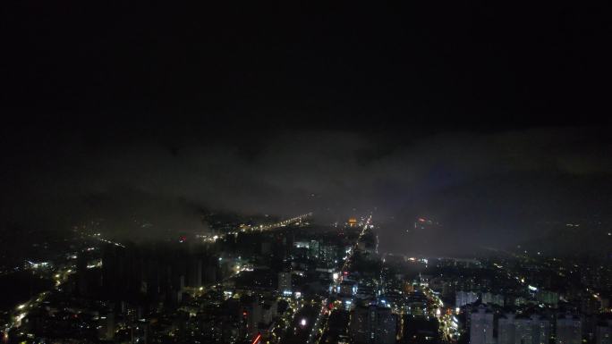 台州黄岩夜景4k航拍DJI_0035