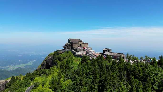 航拍运镜 南岳 衡山 祝融峰 寿比南山