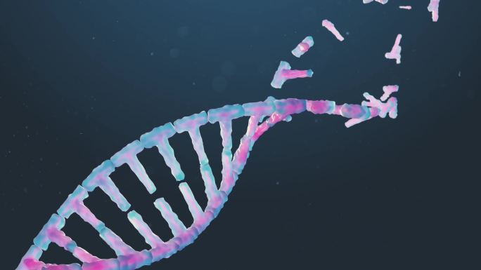 基因DNA组合与修复暗背景