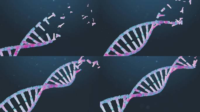 基因DNA组合与修复暗背景