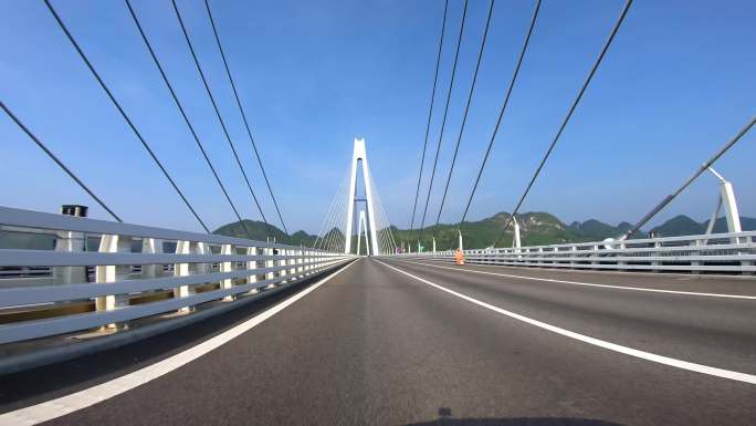 平塘特大桥桥面巡航（4K素材）