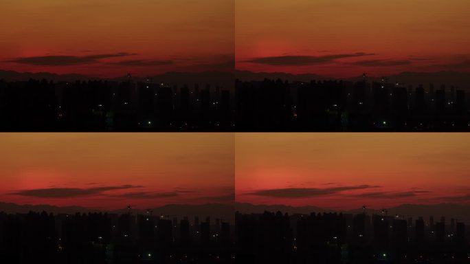 日出前的火红天空01【10bit延时】