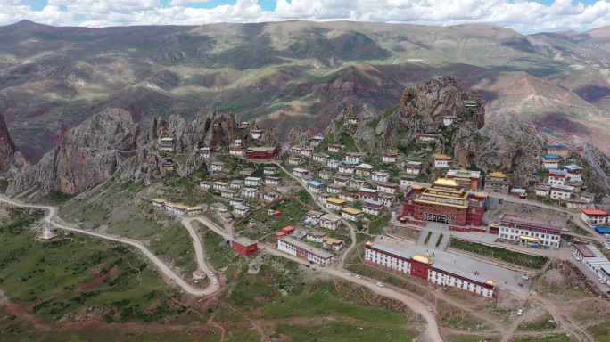 西藏 孜珠寺   4K航拍
