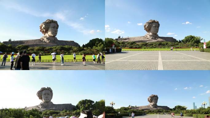 【4K】橘子洲毛主席雕塑延时摄影