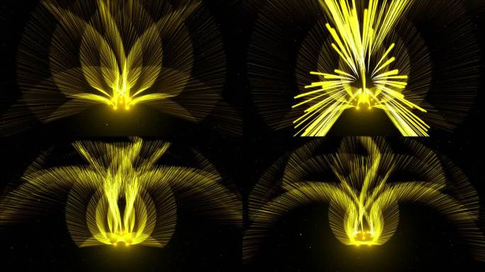 大气金色粒子灯光秀-1