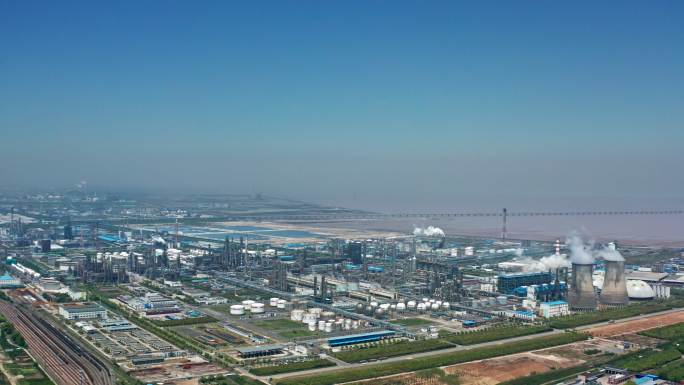 宁波石化经济技术开发区镇海炼化航拍