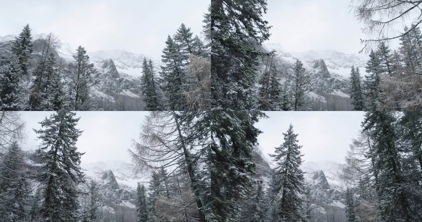 四姑娘山景区雪景