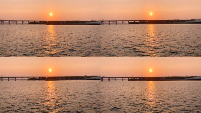 原创4K实拍海边日落黄昏美景