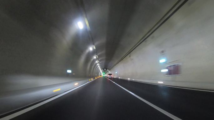 长隧道跟车延时素材（4K）