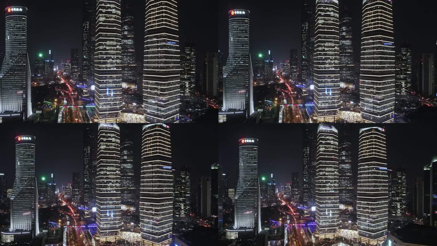 上海摩天大楼国金中心商场与上海中心大厦