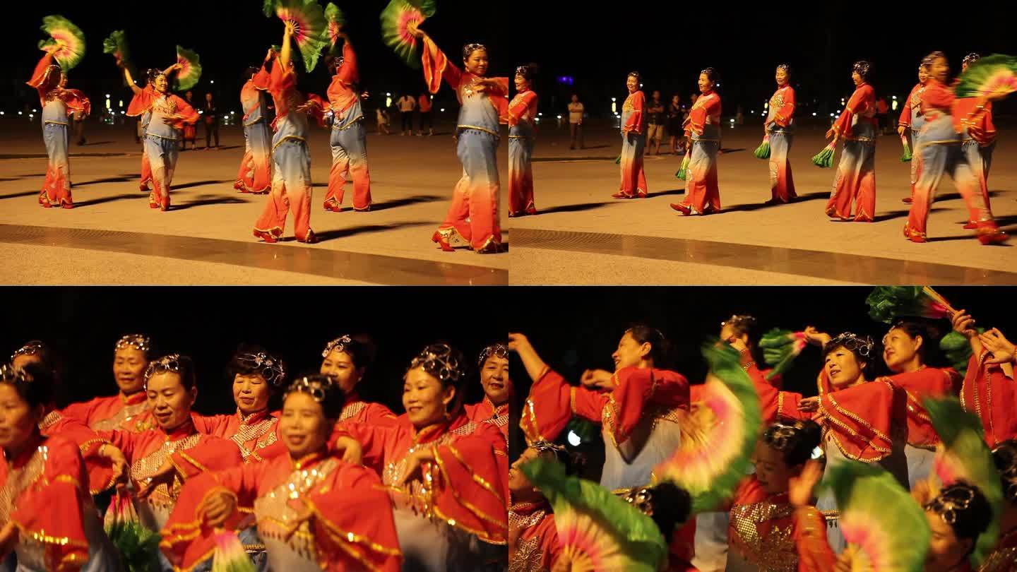 广场舞中国舞表演老年大学舞蹈团