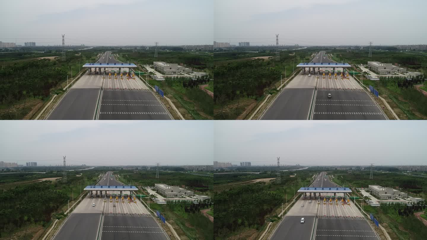 河南郑州新郑城市地标绿化航拍