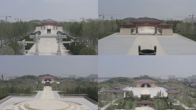 河南新郑地标航拍大景4KD-LOG原素材