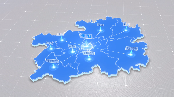 贵州地图辐射简约科技