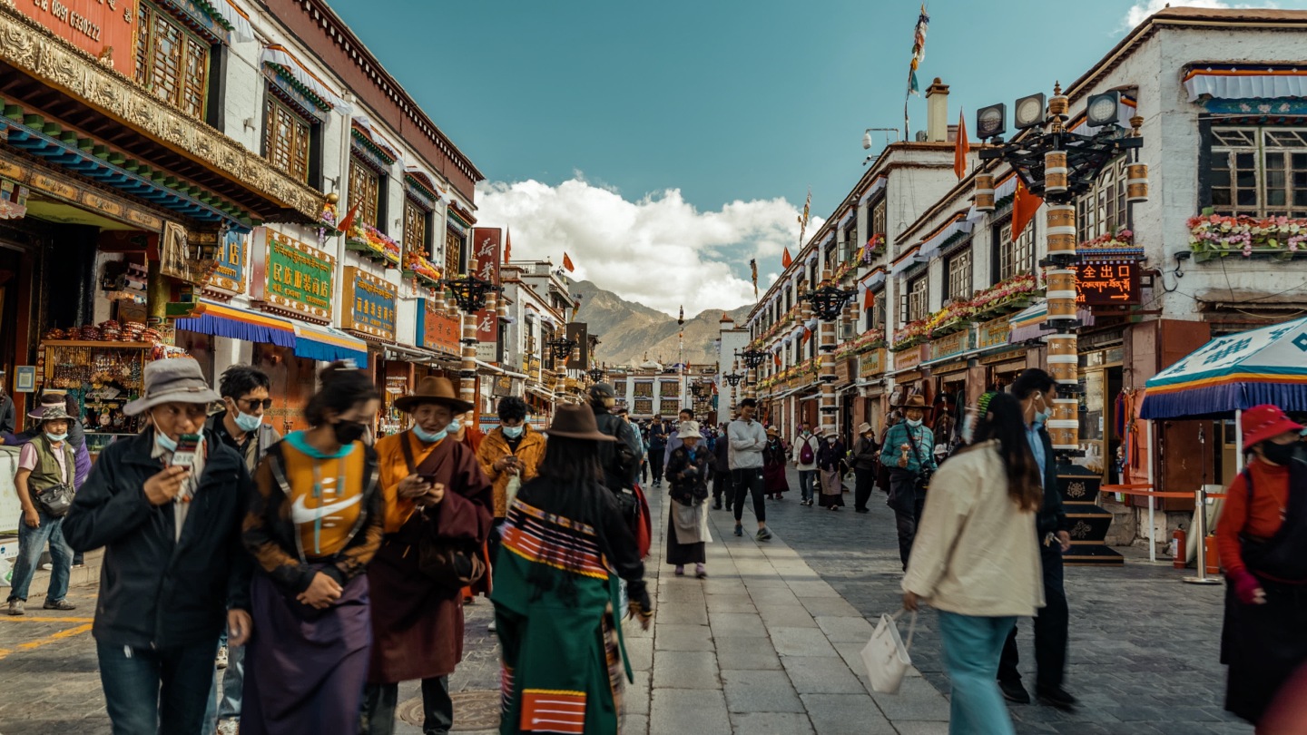 拉萨 布达拉宫 拉萨人文 大范围移动延时