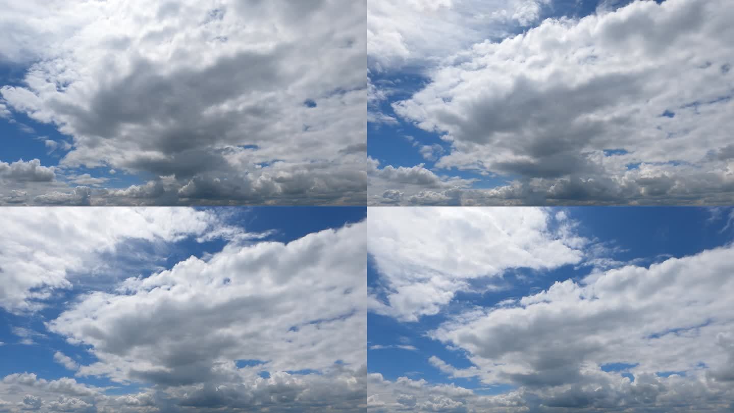 蓝天白云晴空空境云翻滚蔚蓝天空积云