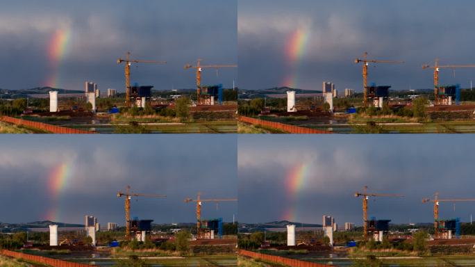 沈白高铁 彩虹 中国速度 美丽中国