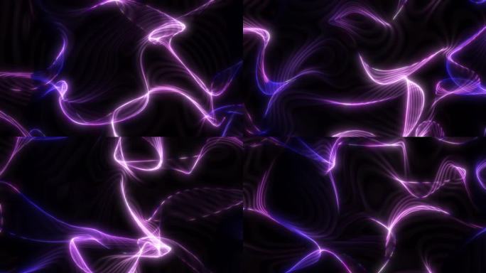 紫蓝丝绸纹理光效粒子