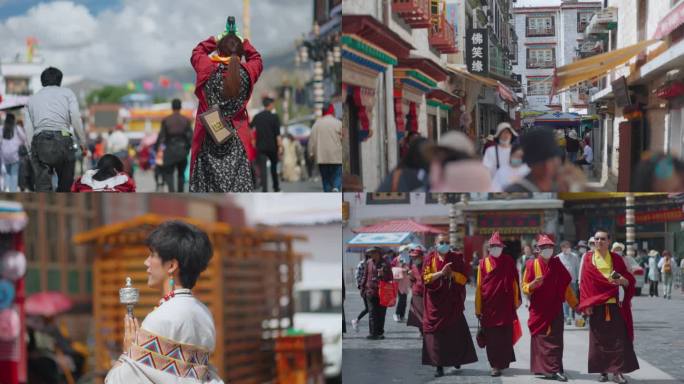 西藏人文、大昭寺朝圣、藏民