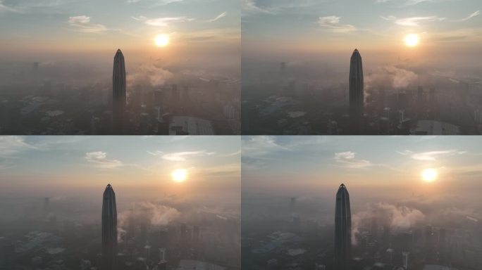 【御3拍摄】深圳平安大厦日出夜景航拍