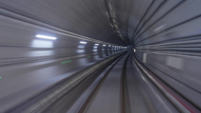 【4K】地铁下穿隧道第一视角