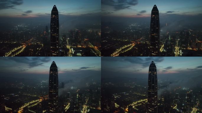 【御3拍摄】深圳平安大厦日出夜景航拍
