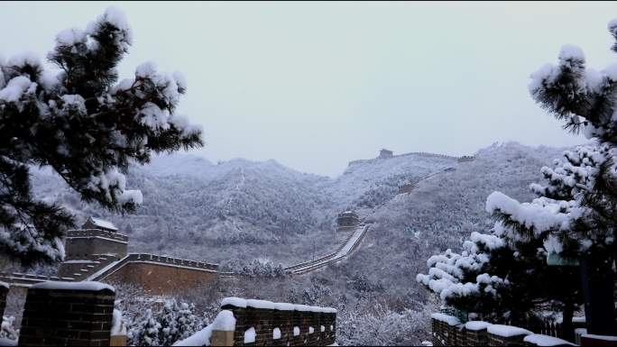 居庸关长城雪景