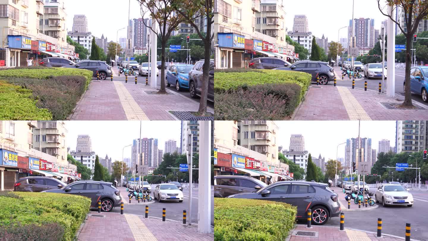 4K长沙街道运镜空镜头