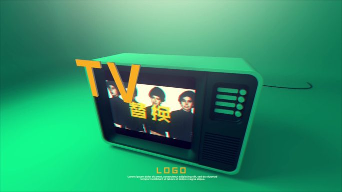 电视时尚tvc音乐屏幕动态3d动画